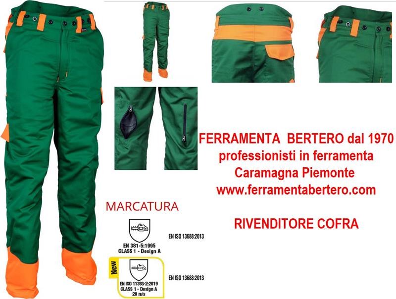 PANTALONE ANTITAGLIO MOTOSEGA BOSCAIOLO COFRA 